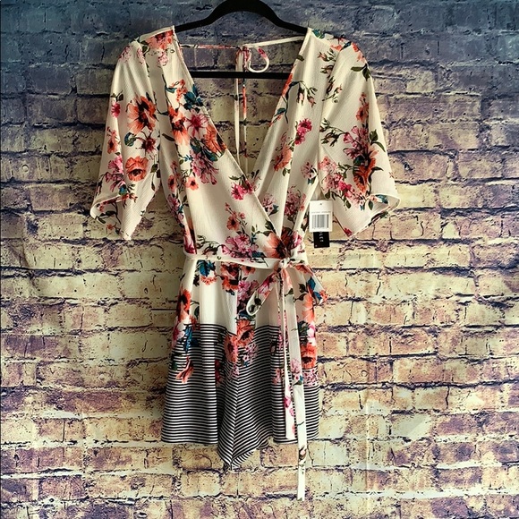 Pants - Ash & Violet Floral Romper